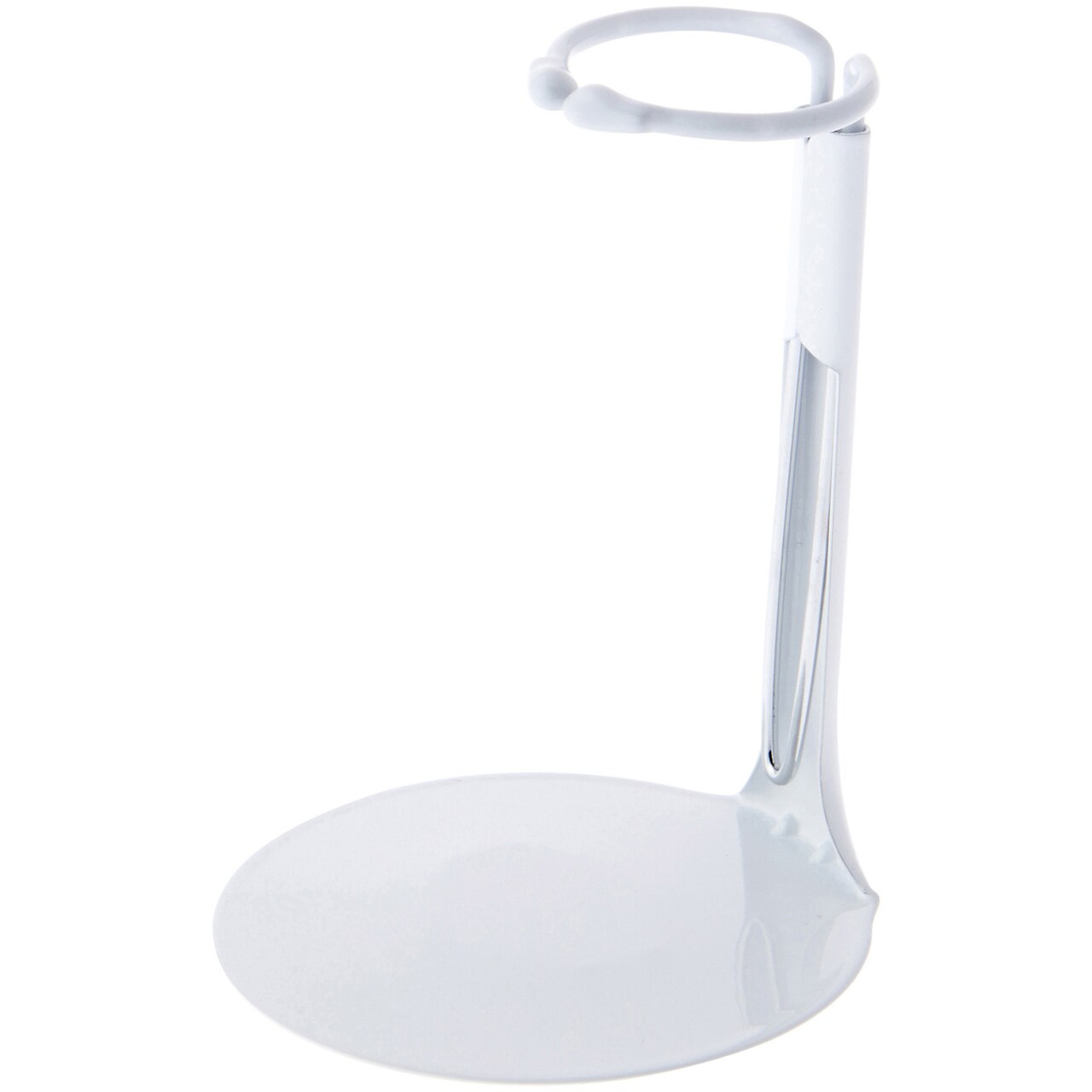 Bard's 791W White Adjustable Doll Stand, fits 6 to 9 inch Dolls, waist width adjusts from 1.25 to 1.75 inches